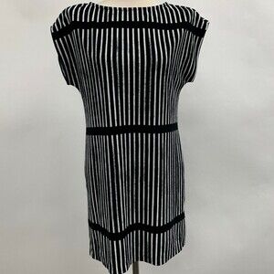 Marimekko for Target Women’s Shift Dress Small Black White Striped Multi-color